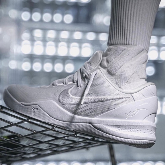 Kid's Nike Kobe Protro 'Halo Triple White'